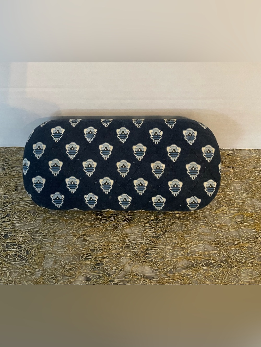“Retired” Vera Bradley Navy Regatta Nautical Patterned Eyeglass Case